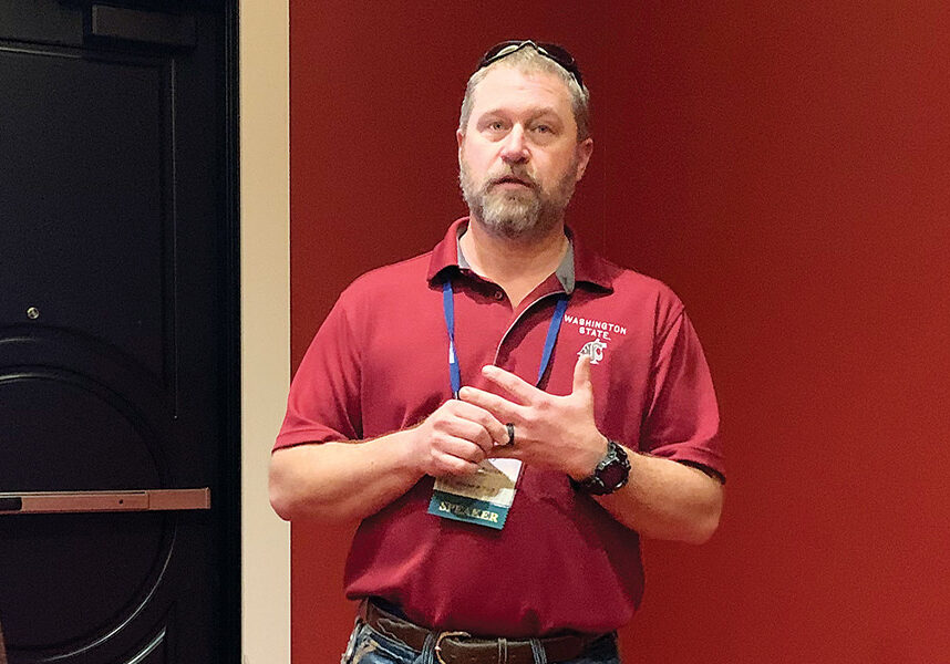 Chad Kruger, director at the Washington State University Center for Sustaining Agriculture and Natural Resources, gave a break-out presentation on carbon offset markets at the 2021 Tri-State Grain Growers Convention in December.